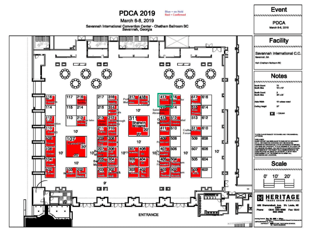 PDCA Expo Floorplan