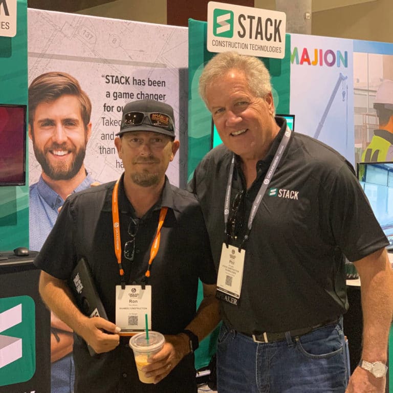 STACK CEO with customer