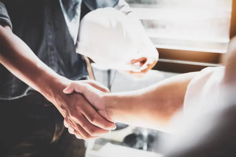 Contractors Shaking Hands