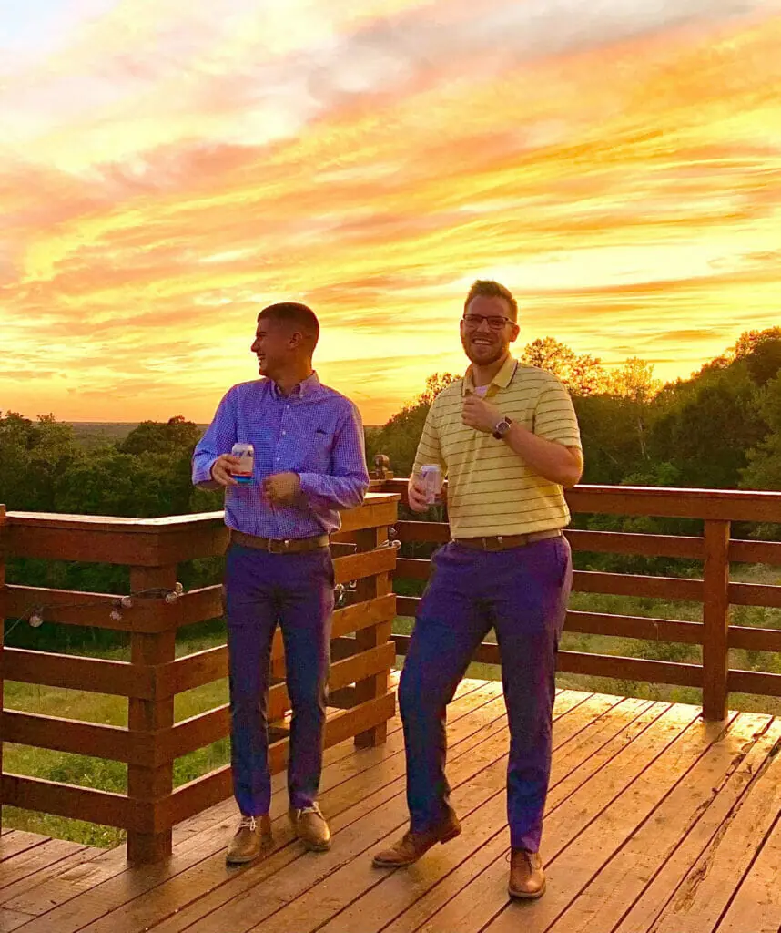 Greg Warman and friend dancing