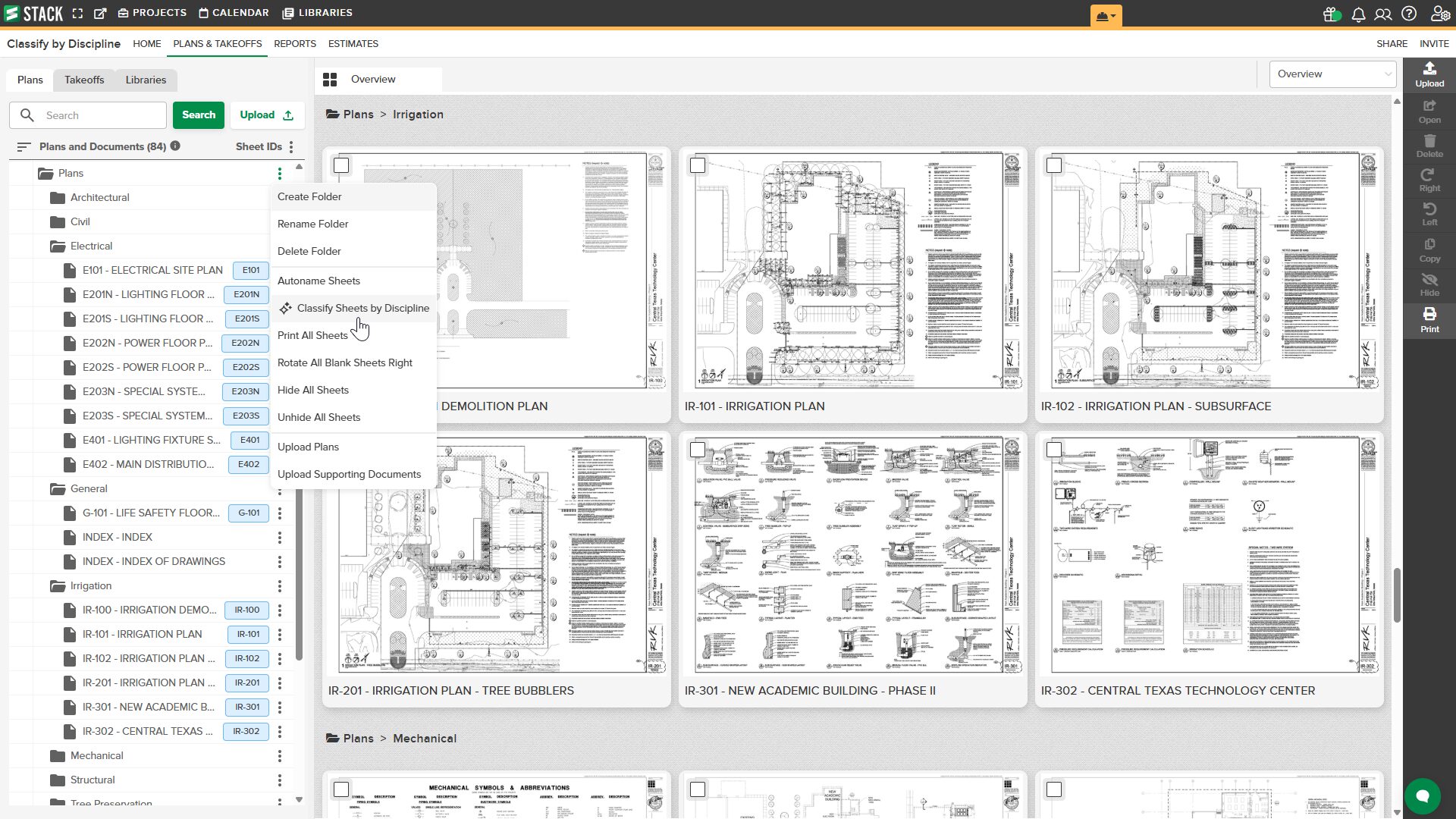 Classify by Discipline - STACK Construction Technologies