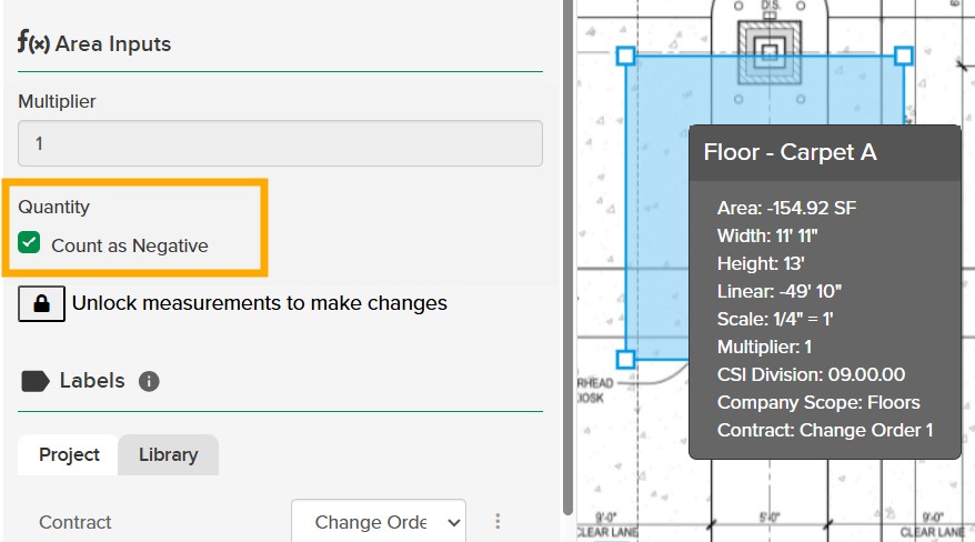 Negative Measured Quantities - STACK Construction Technologies